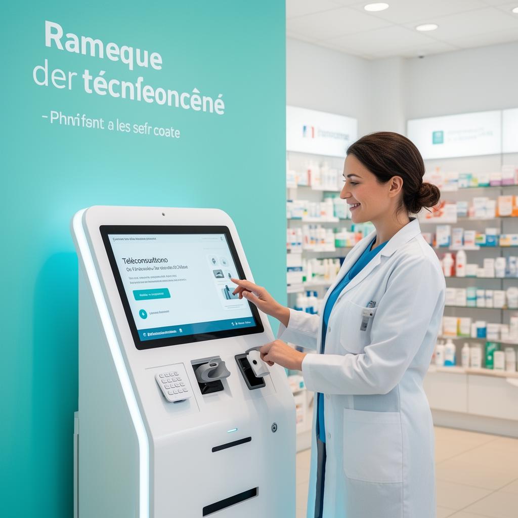 Borne de téléconsultation Medadom à la Pharmacie Daoudi à Soissons